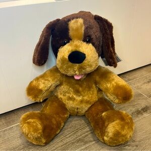 Build a Bear Puppy Dog Brown Tan 2013 Floppy Ears Stuffed Anuimal BABW NWT
